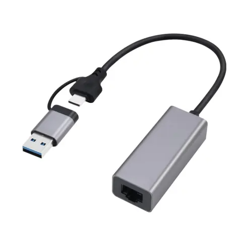 GEMBIRD A-USB3AC-LAN2G-01 USB-A-C 3.1 UTP Convertor 1.5Gbps gri
