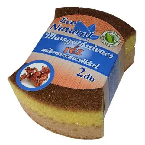 ECO NATURAL dish sponge with copper microparticles 2 pcs