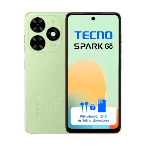 TECNO MOBILE Spark Go 2024 6.6" LTE 3/64GB DualSIM zöld