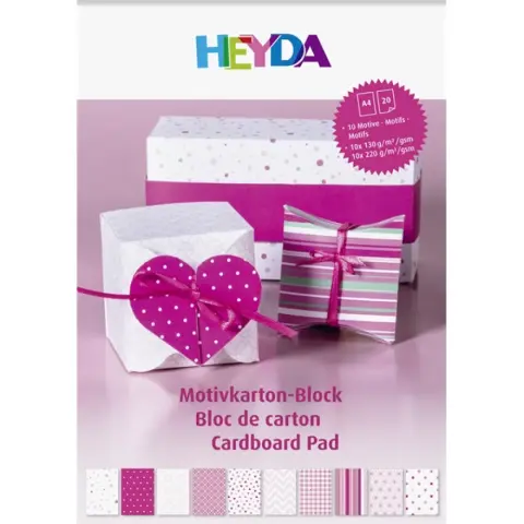 BRUNNEN Heyda A4 20 lapos kartonlap szett rózsaszín
