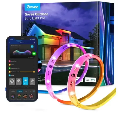 GOVEE GOVH70A1 Phantasy Kültéri LED RGBIC szalag 10m
