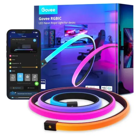 GOVEE GOVH61C3 Neon RGBIC LED szalag védőburkolattal íróasztalokhoz 3m
