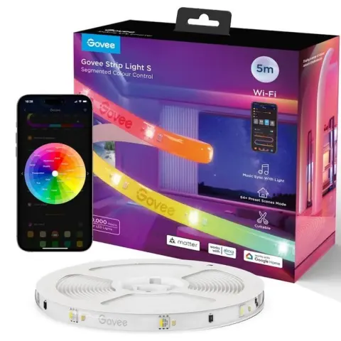 GOVEE GOVH612A RGBIC Wi-Fi + Bluetooth LED szalag védőbevonattal 5M