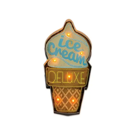FOREVER LIGHT Retro metal LED decorative lamp ICE CREAM