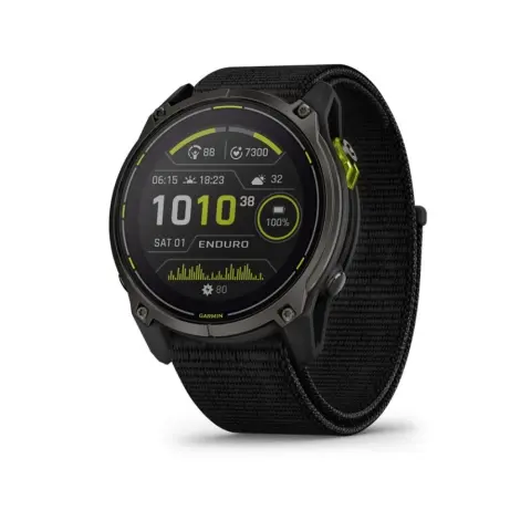 GARMIN Enduro 3 51mm Solar Shappire karbonszürke DLC titánium fekete ultrafit nejlon szíj