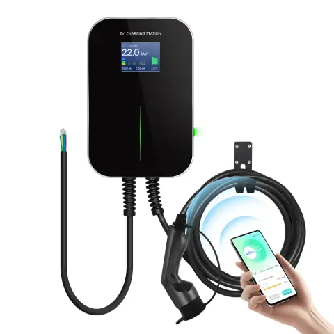BESEN Type2 Elektromos autó fali töltő kábellel APP vezérléssel 22 kW 32A 3fázis 5m