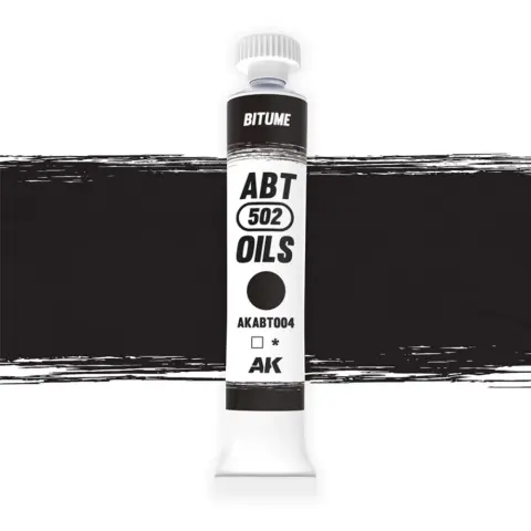 ABTEILUNG 502 Oil Bitume fekete tubusos olajfesték 20ml