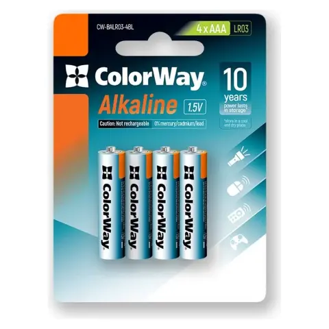 COLORWAY Alkaline mikro ceruza elem (AAA) 4db