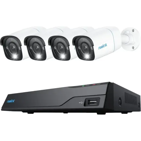 REOLINK NVS8-8MB4 8 csatornás rögzítő + 4 db 4K kamera szett