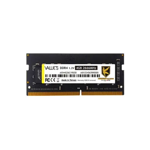 AITC 4GB Kingsman Notebook DDR4 2666MHz CL19 KSD44G26C19SOD