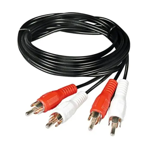 RCA Összekötő Fekete 5m 20116