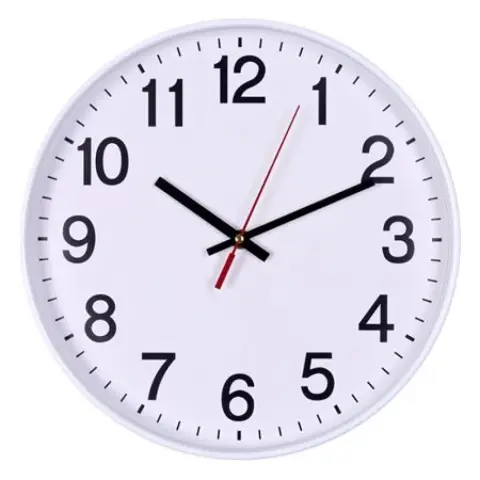 DONAU Ceas de perete 34 cm ramă albă