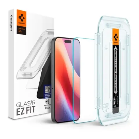 SPIGEN Glas.tR EZ Fit Apple iPhone 16 Pro Max Tempered kijelzővédő fólia (2db) AGL07907