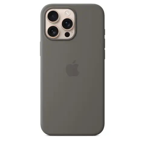 APPLE Silikonski ovitek z MagSafe iPhone 16 Pro Max kamnito siva