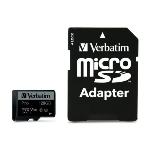 VERBATIM Pro U3 128GB MicroSDXC 45 MB/s 47044