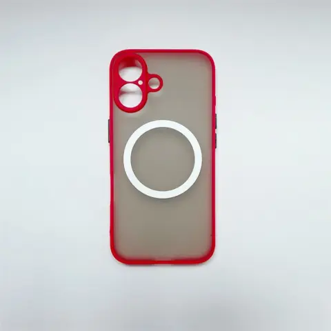 CELLECT Magnetski plastika case iPhone 16 Pro Max crvena i crna