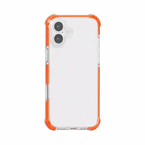 CELLECT Silikonski ovitek odporen proti udarcem iPhone 16 oranžen