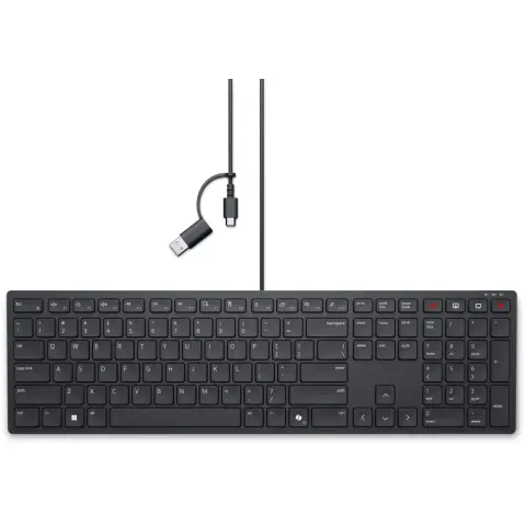 DELL KB525C Silent Magyar fekete