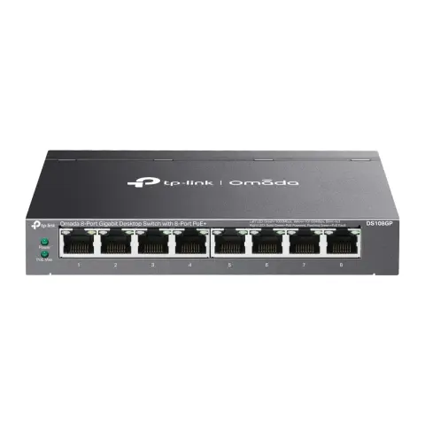 TP-LINK DS108GP Omada 8-Port Gigabit Unmanaged Desktop Switch