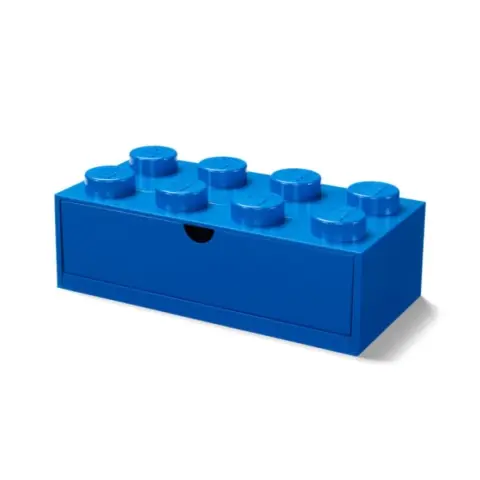 ROOM COPENHAGEN Íróasztali fiókos tároló 8-es lego kocka formájú kék
