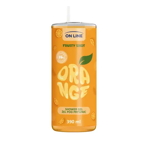 On Line tusfürdő fruity shot narancs 390 ml