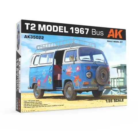 AK INTERACTIVE 1/35 Volkswagen T2 MODEL 1967 kisbusz modell