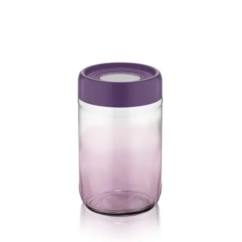 IRIS LUXPLASTIC C-00424 Rainbow glass storage container 660ml Purple