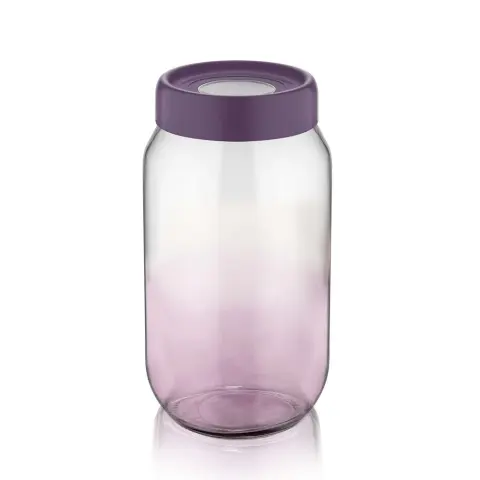 IRIS LUXPLASTIC C-00428 Rainbow glass storage container 1000ml Purple