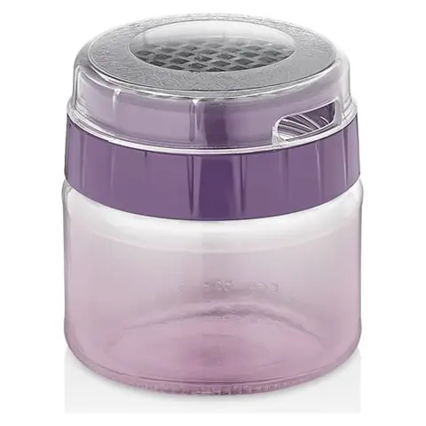 IRIS LUXPLASTIC C-00500 Rainbow glass container with grater 300ml purple