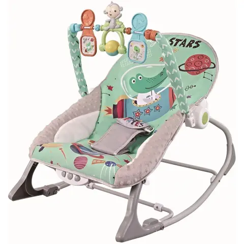 CHIPOLINO Baby Spa rezgő-zenélő pihenőszék 9 kg-ig - Green