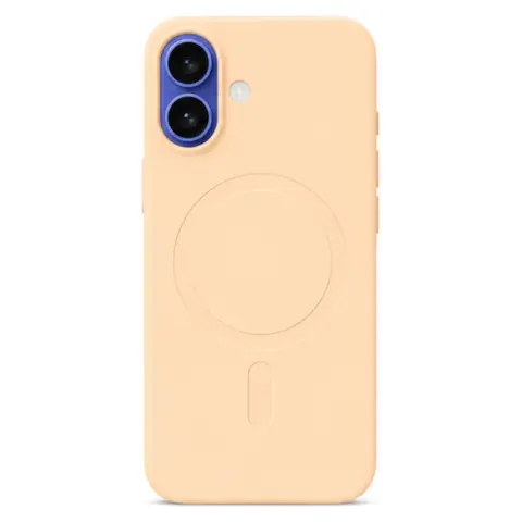 CELLECT Magnetni silikonski ovitek iPhone 16 Pro Max Sladka breskev