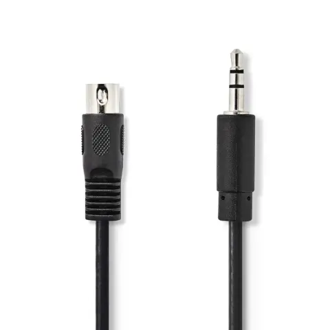 NEDIS Adaptor Jack DIN Negru 2m CAGL20100BK20