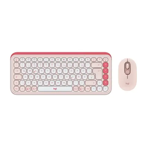 LOGITECH POP Icon Combo Olasz rózsaszín