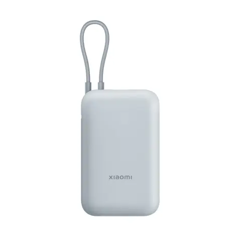 XIAOMI Power Bank 10000mah fixed USB-C cable ice blue