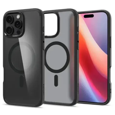 SPIGEN Ultra Hybrid MagFit tok Apple iPhone 16 Pro füstszínű-fekete