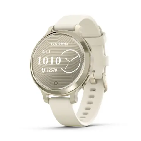 GARMIN Lily 2 Active krémarany tok-szilikon szíj fehér (ED)