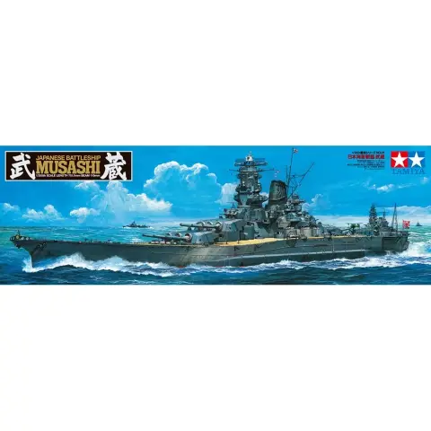 TAMIYA 1/350 Musashi japán csatahajó modell