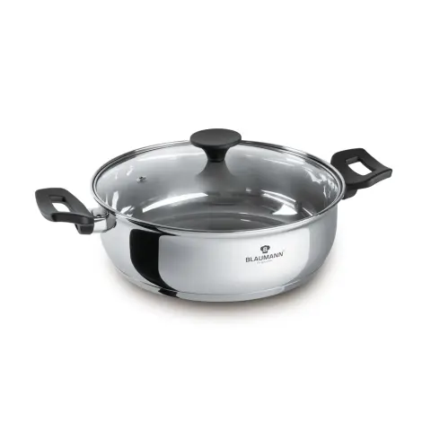 BLAUMANN BL-3858 Gourmet Line Alacsony lábas fedővel 24cm