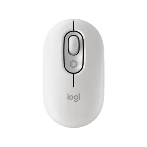 LOGITECH POP Mouse wireless mouse with customizable emojis - off-white