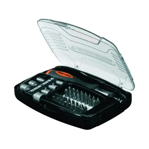 BLACK AND DECKER A7062-XJ 40 darabos racsnis csavarozó készlet