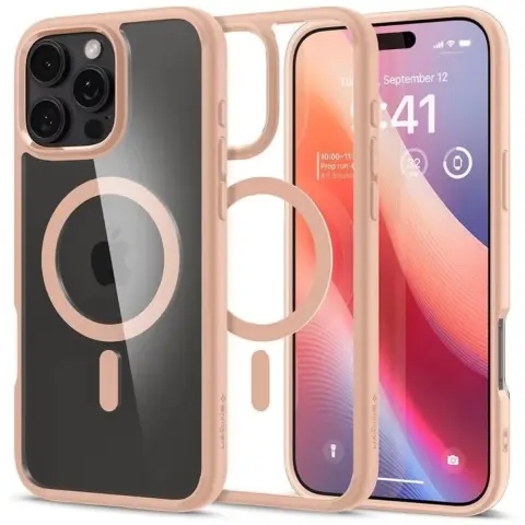 SPIGEN Ultra Hybrid MagFit case Apple iPhone 16 Pro Max rose titanium
