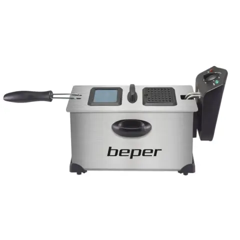 BEPER BC.353 Olajsütő 2000W 3.5L Ezüst/Fekete