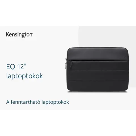 KENSINGTON EQ Laptop Sleeve 12" fekete