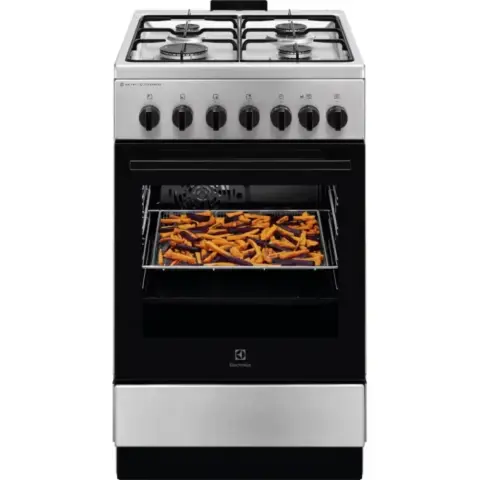 ELECTROLUX LKK560011X Kombi tűzhely SteamBake 58L A Fehér