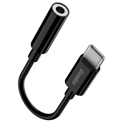 GENIUS USB 2.0 Type C Jack transformator Crno 10cm ACC-C100