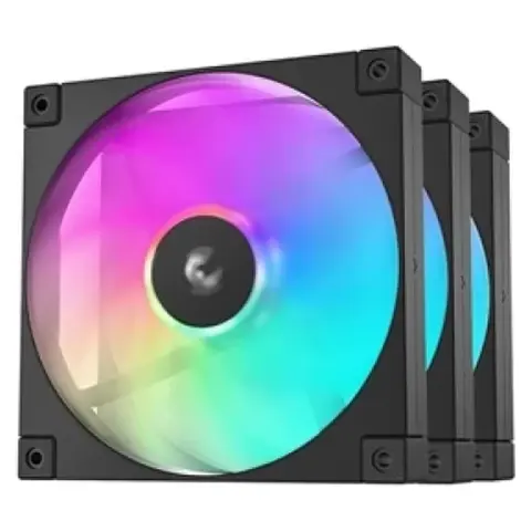 DEEPCOOL FD14 ARGB 3 darabos szett fekete