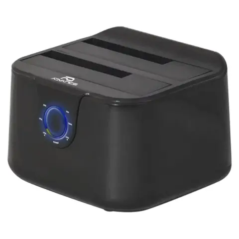 ADVANCE Dualdock Clone 2.5"/3.5" HDD/SSD priklopna postaja črna