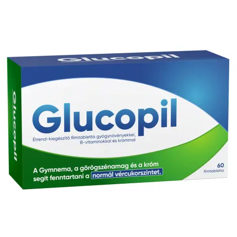 Glucopil étrend-kiegészítő gyógynövényekkel b-vitaminokkal és krómmal filmtabletta 60 db