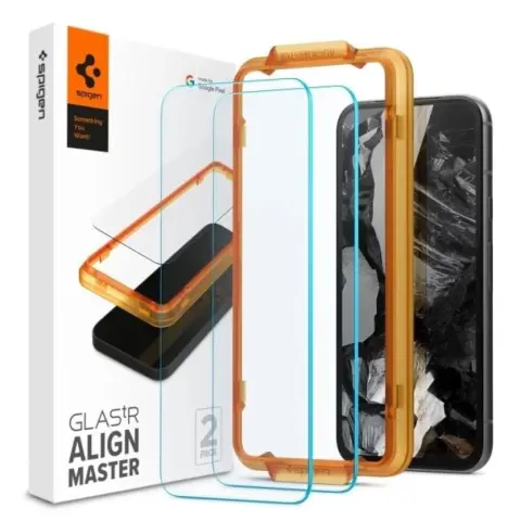 SPIGEN GlastR Alginmaster Full kijelzővédő üveg Google Pixel 8a 2db