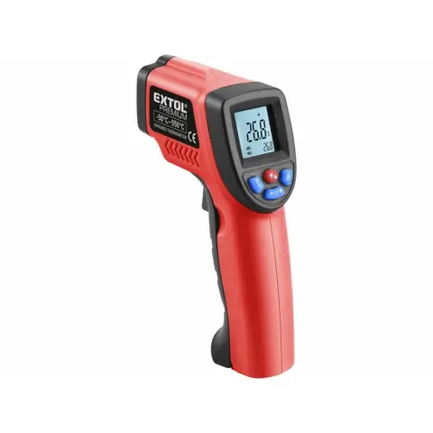 EXTOL Premium Infrarot Digital industriell Thermometer LCD mit Display